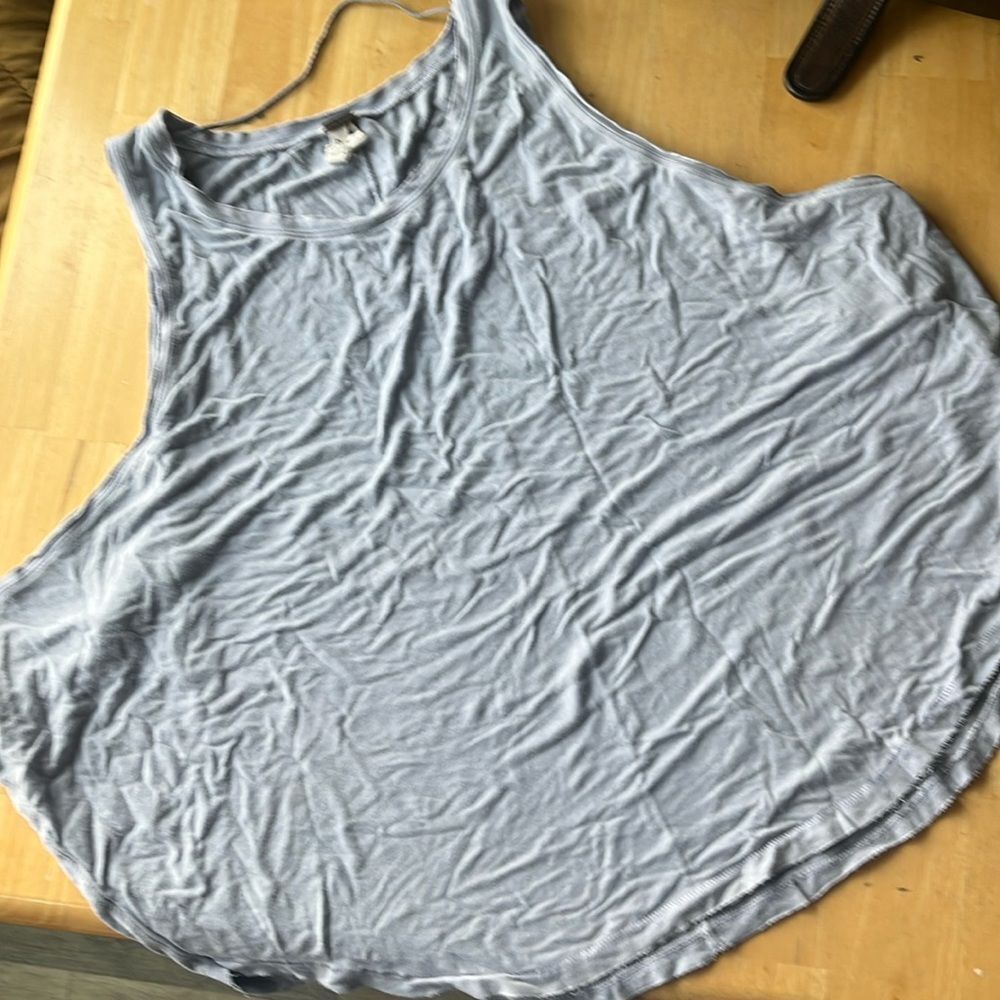 WE THE FREE Swing Cotton Baby Blue Tank Oversized Small